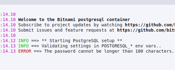 Another example of horribly insecure password rules. Postgres limits you to a measly 100 characters. 😞