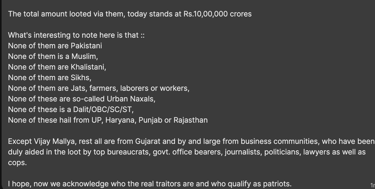 VidyaKrishnan's tweet photo. This is what textbook asset stripping of a nation looks like 👇🏾

(message is going around on WA) https://t.co/RnAXKWyz4s
