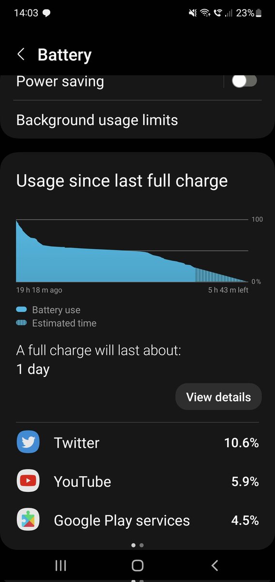 TechwithLee81's tweet photo. I'm quite impressed with my Note 10 plus Battery. I've been on it quite a bit. #samsung #note10plus5g https://t.co/xzHpwhp3Zk