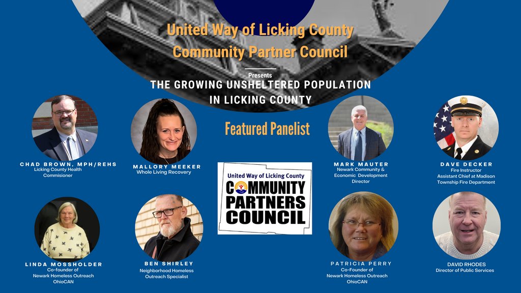 Join the Community Partners Council forum on The Growing Unsheltered Population in Licking County on February 8th!⁠
⁠
Our featured panelist is David Rhodes who is The Director of the Public Service Office.

Register at: unitedwaylc.org/community-part…