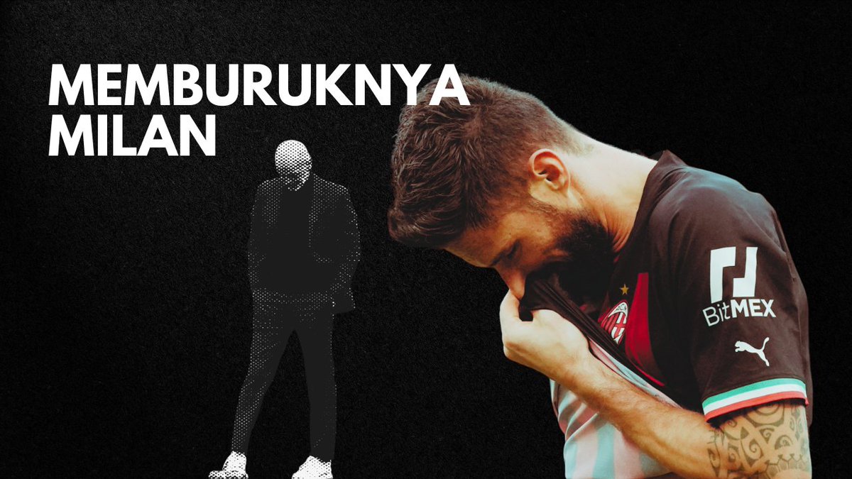 Problem Milan datang dari banyak faktor. Mulai cedera hingga masalah mental. Dari segi teknis, kami menganalisis ada problem yg sebetulnya sudah tercium sejak sebelum jeda Piala Dunia. 

Kita bedah dari segi teknis lewat utas ini...