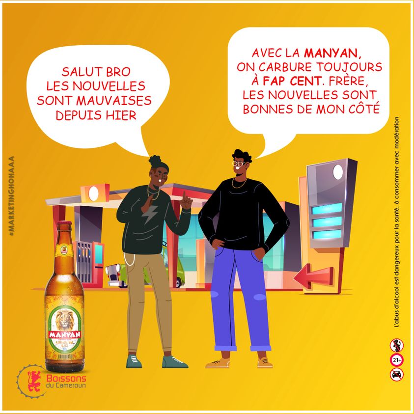 BoissonsduCMR's tweet photo. Pensez à faire le plein de carburant pour la semaine.
Les vrais frères peuvent toujours carburer à la #Manyan .
Le prix n'a pas augmenté, c'est toujours 500f.
#ManyanLaBiereDuCameroun #boissonsducameroun #Cameroun https://t.co/IM0q2xBVyY