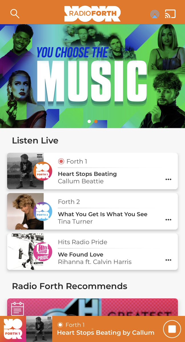 marisa_deborah's tweet photo. Happy Sunday, always great to hear @callumbeattieuk on @forthone #heartstopsbeating is a tuuuuune @gregoronair @lynseygib love it & always great to hear it on the radio, absolutely continuous support from @forthone for Callum’s music as always 🙌❤️🏴 #callumbeattie https://t.co/OssaGEkY9l