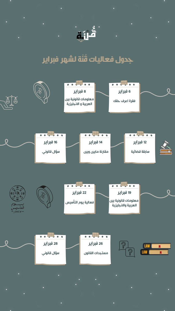 جدول فعاليات قُنّة لشهر فبراير: