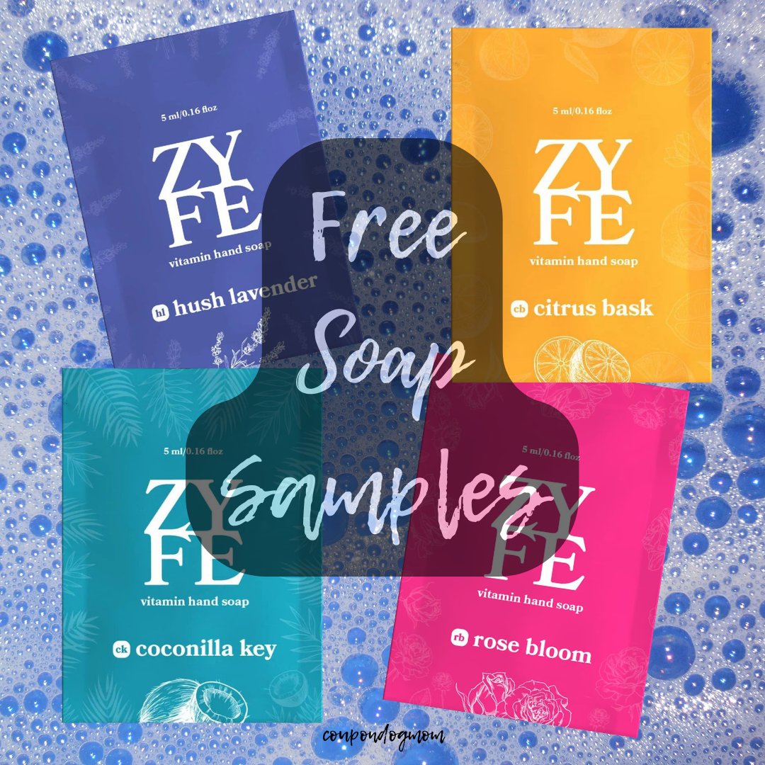 coupondogmom's tweet image. Link: zyfesoap.com/zyfe-order-fre…
Disclaimer: I do not own the brand’s trademarks, pictures, products or logos I have posted. I do not intend to copyright or infringe. Availability, promo codes and pricing are subject to change.   #freesamples #freesamplesbymail #soaps