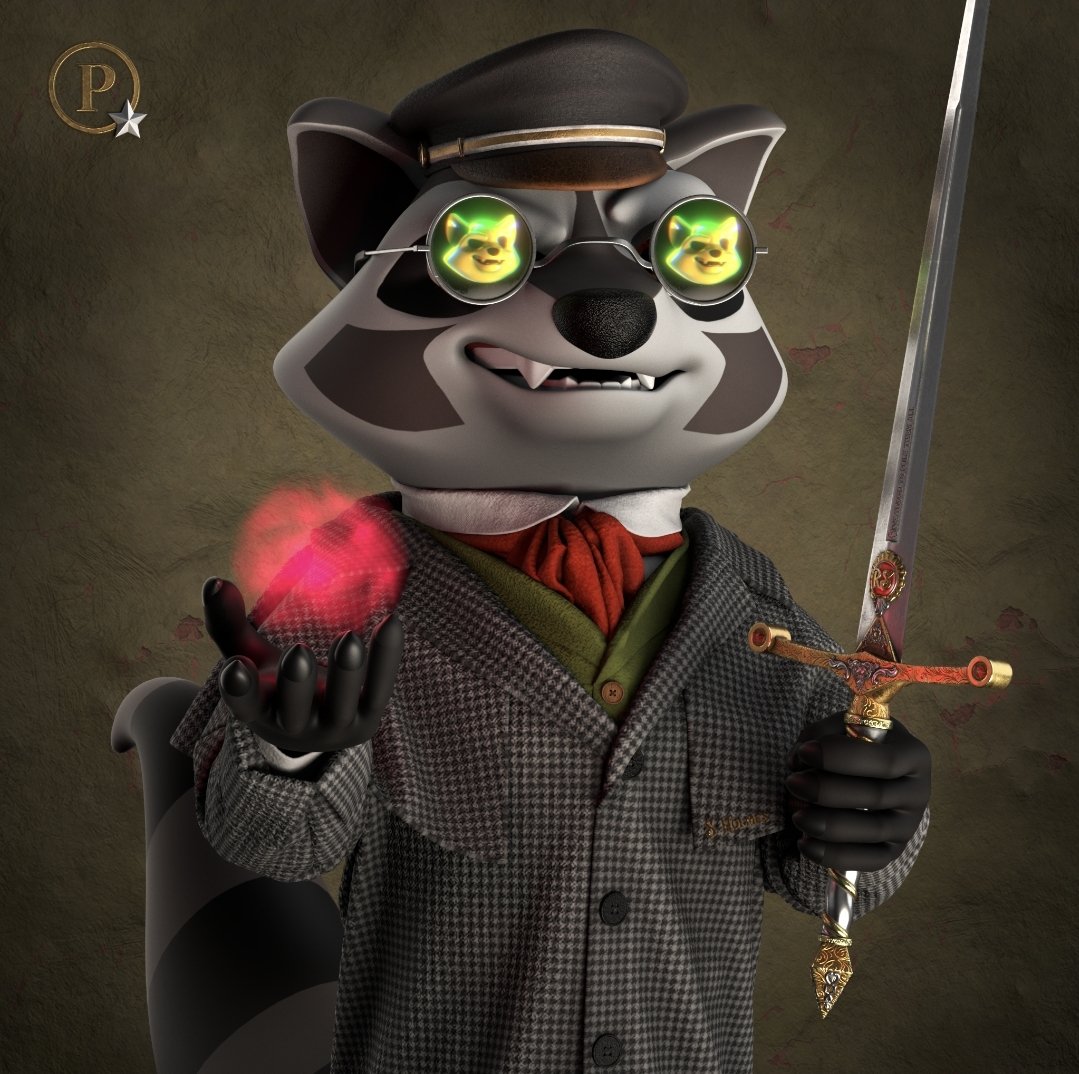 <a href="/RaccoonSyndicat/">Raccoon Syndicate</a>
The raccoon i'm going to shoulder to shoulder with is my procyon captain #9153. He's ready to kill with his sword and red magic energy 👹!!!

#9153
#RaccoonSyndicateLaunch