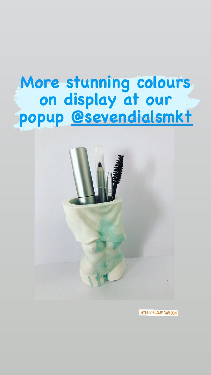 Beautiful handmade aphrodite holder perfect as a sculpture, vase or a holder for your eye lash/brow brushes. 

Lots more colours available . 

#sculpture #handcrafted #jesmonitedecor #brushholder #holder #bodysculpture