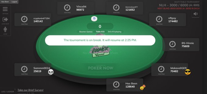 GerMakaveli's tweet image. won the @BoomerSquadNFT1 poker night and got a lot of great prizes, including a Gen 0 Boomer 😍😍😍 and +2 WL allocation for the Zoomer mint!

Thanks a lot for that great event and the prizes!