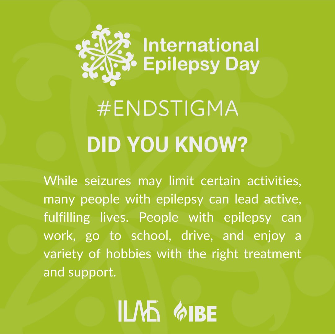 عام 2023 ، سيركز اليوم العالمي للصرع على الوصمة  التي يعاني منها المصابون بالصرع في العالم. تساهم المفاهيم الخاطئة في هذا، لذا فإن تثقيف أنفسنا والآخرين حول الحقائق يمكن أن يساعد في تبديدها. ساعدنا في نشر الوعي خلال مشاركة رسائلنا وصنع رسائل خاصة بك.
<a href="/IntEpilepsyDay/">International Epilepsy Day</a>