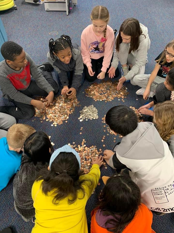 MsNiepsuj's tweet photo. Thank you to all of our @LakeLouiseLions that participated in the Leading Lions Penny Wars! @missnichols2nd and I are so proud to announce we raised $967 towards a Free Little Library to go outside of Lake Louise. Shout out to our winners, Kindergarten and 5th Grade! 🦁💙💛 https://t.co/1kViqaBSw2
