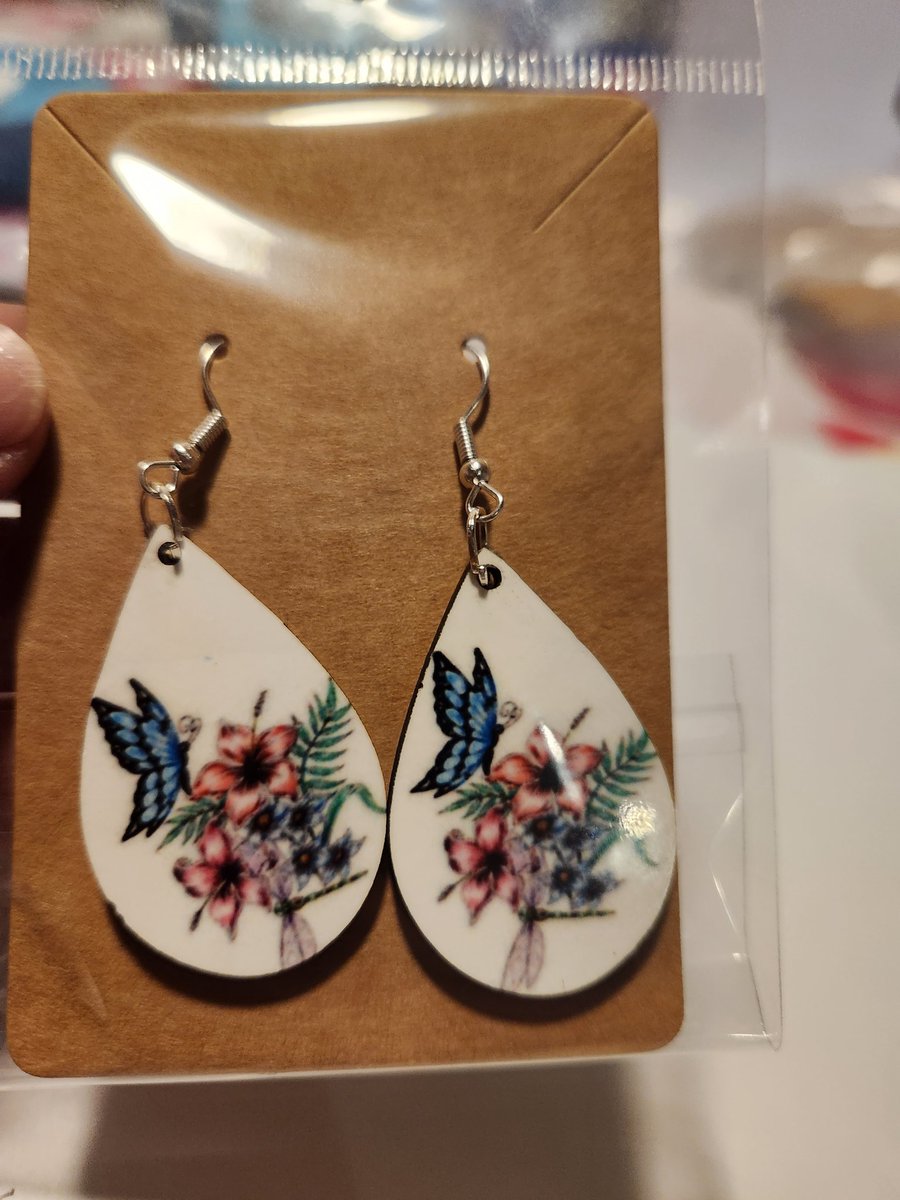 $5 Each. #butterflyearrings #crafts