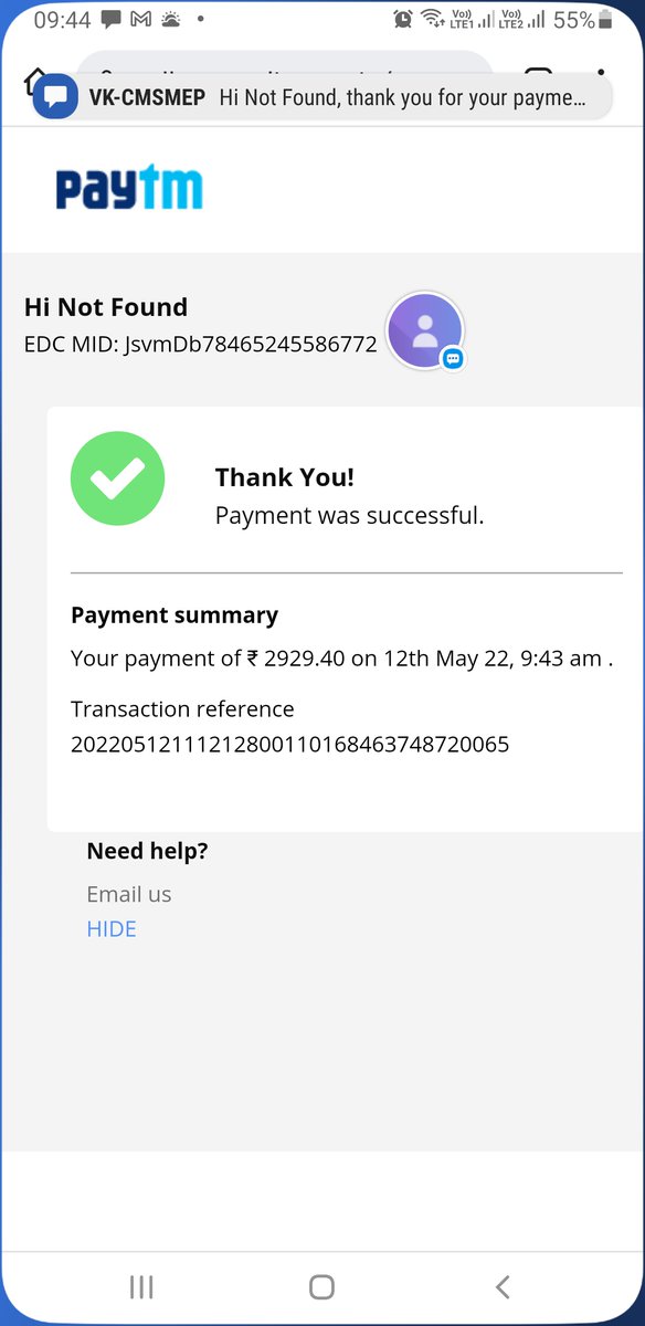 Hello Paytm

I was Fully Paid my Card Machine Rent Dues on 12th May 2022 Rs 2929.40 but still Show same balance on my account. i Complaint No. 5024460763 many times but no body solve this issue.

Regards
Rajinder Aggarwal

<a href="/Paytmcare/">Paytm Care</a> 
<a href="/Paytm/">Paytm</a> 
<a href="/PaytmBusiness/">Paytm For Business</a>
