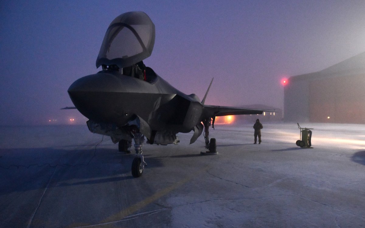 usairforce's tweet image. #DYK - The latest iteration of operation #NobleDefender was the first time @NORADCommand has deployed F-35s to Thule, Greenland, displaying capabilities in support of Arctic defense. #arcticsecurity