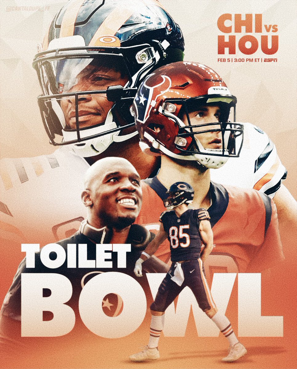 CantALoupe_FF's tweet photo. With the #ProBowlGames being labeled "a colossal failure" and "complete waste of time," there is growing support amongst owners to replace the event with a "Toilet Bowl."

This game would see the bottom two teams face off with the winner awarded the #1 pick in the NFL Draft. https://t.co/BtkHznKZlQ