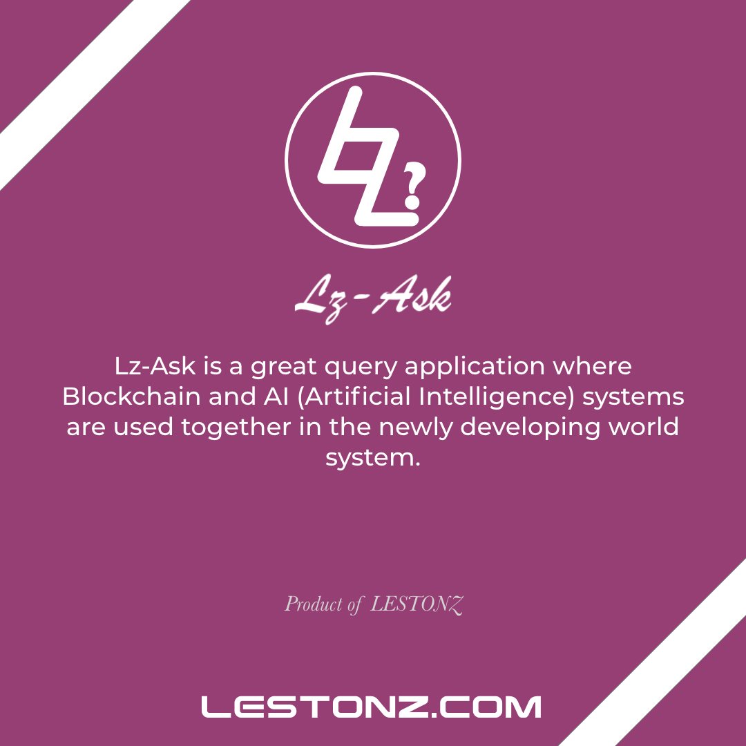 LestonzTECH's tweet image. Lz-Ask?

Lz-Ask is a great query application where Blockchain and AI (Artificial Intelligence) systems are used together in the newly developing world system.

play.google.com/store/apps/det…

#makingBetter #lestonz #solidity #javaScript #react #reactNative #AI #Blockchain #web3