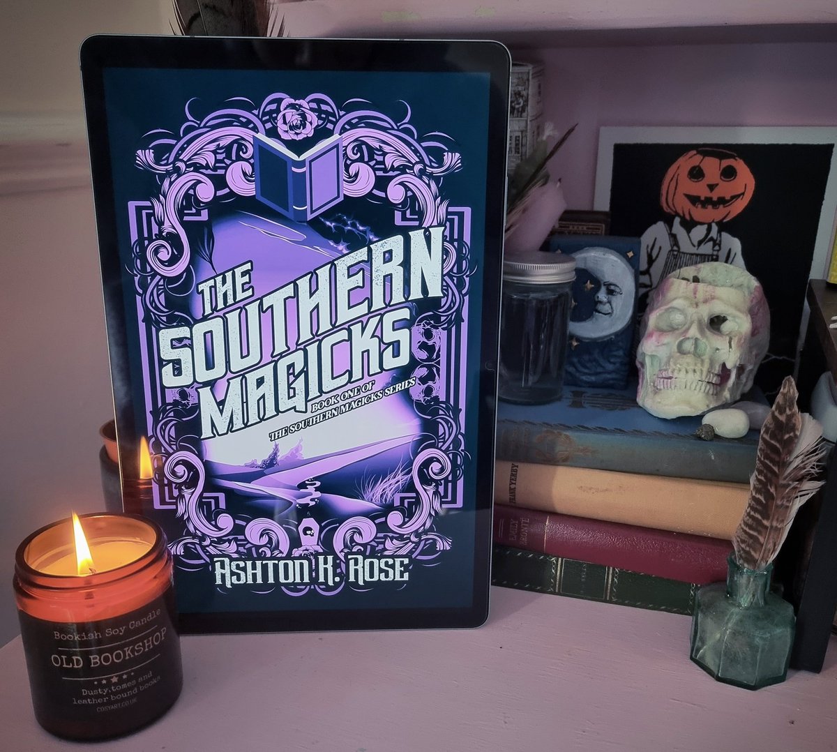 The Southern Magicks by Ashton K Rose (@Geek_Aflame) ✨️ 

This is a magical fantasy with paranormal elements, & LGBTQIA+ representation. If you are a fan of Southern Vampires Mysteries, & The Dresden Files, be sure to check this book out!
Book tour hosted by @pridebooktours✨️