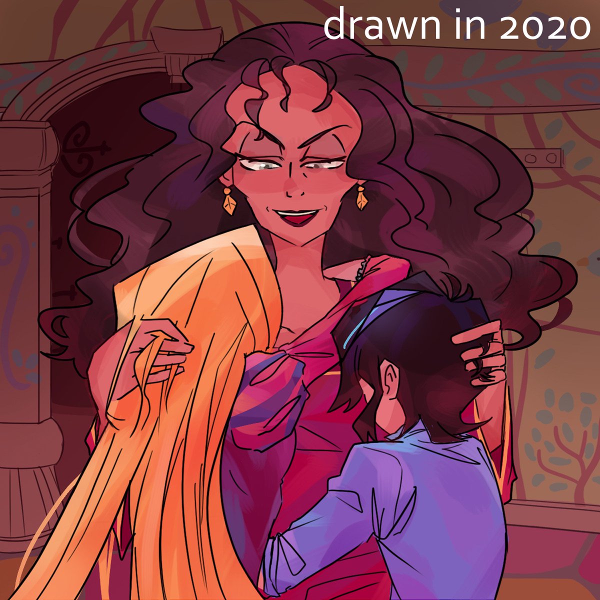 A quick redraw from a fanart I made for a fic back in 2020

#tangled #tangledtheseries #tts #rapunzel #varian #mothergothel #disney #ttsfanart