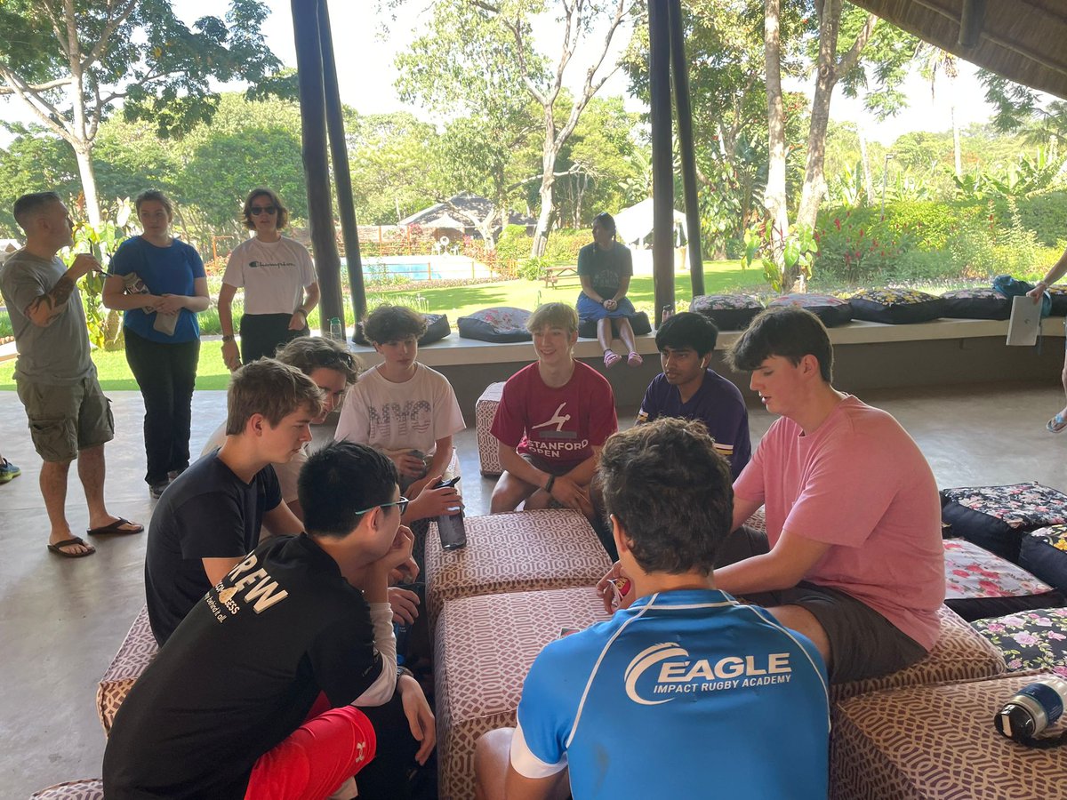 #bisboston Year 12 arrived safely in Tanzania. Today they have some down time to get to know new friends and settle into camp. 😊

#socialpurpose  #servicelearning