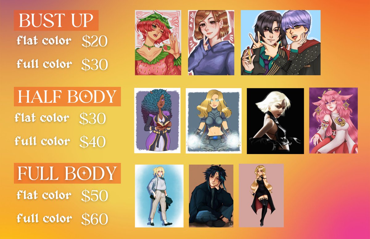 yoisheee's tweet photo. ✦ COMMISSIONS OPEN! ✦

Yo! I'm ISHI, artist based in 🇵🇭 and I am accepting 5 slots for commission! 

— visit my [https://t.co/bywCh6629E] for more of my works!
— RTs would be greatly appreciated 🥺🤍 https://t.co/V1bC6DIxQX