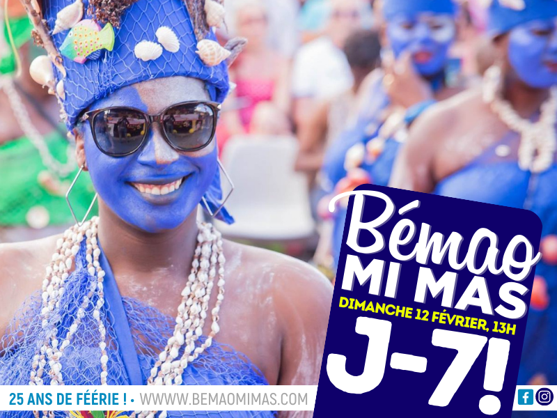bemaomimas's tweet photo. #Bémaomimas : le décompte est lancé ! Plus que 7 jours avant l'incontournable parade de Baie-Mahault. Amoureux du carnaval, êtes-vous prêts à célébrer nos 25 années de féérie ? https://t.co/VHV7Es060Y