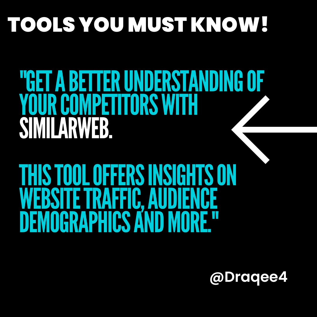 Draqee4's tweet image. Get a better understanding of your competitors with SimilarWeb. This tool offers insights on website traffic, audience demographics and more. #competitorresearch #similarweb