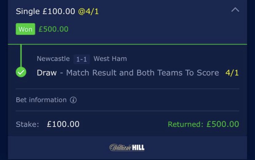 Easy as that 🤑🤑

#GamblingTwitter #NEWWHU #Freetips #bettingtwitter #bettingpicks #bettingtipster #bettingexpert #Winners