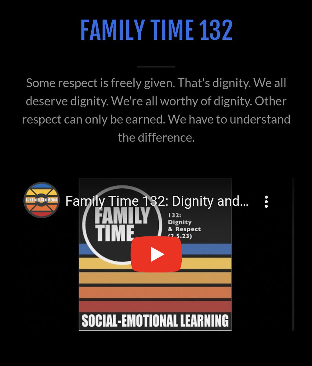 Family Time 132: Dignity and Respect

#familytime #socialemotionallearning #mentalhealth #wellness #socialawareness #dignity #Respect