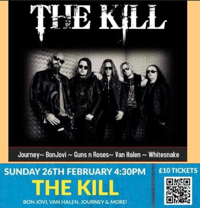HoddlesdenClub's tweet photo. Sunday 26th Feb sees the return of The Kill to The Venue stage. You really don't want to miss this! https://t.co/dZ9EBCT4jx