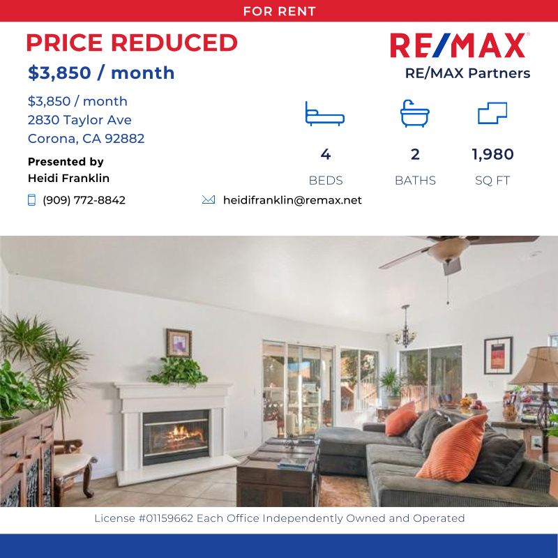HeidiFranklin's tweet photo. Desirable single story pool and spa home, 3 bedrooms plus large office and gym, located on a culdesac in south Corona with desirable schools...

Click here for details:
https://t.co/jWUlhDTASE https://t.co/QOf5TWCM6d