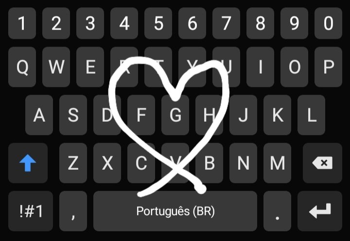 Ibuprkiwi's tweet photo. Oque seu teclado sugere quando você desenha isso? https://t.co/QM2JXmX0tP
