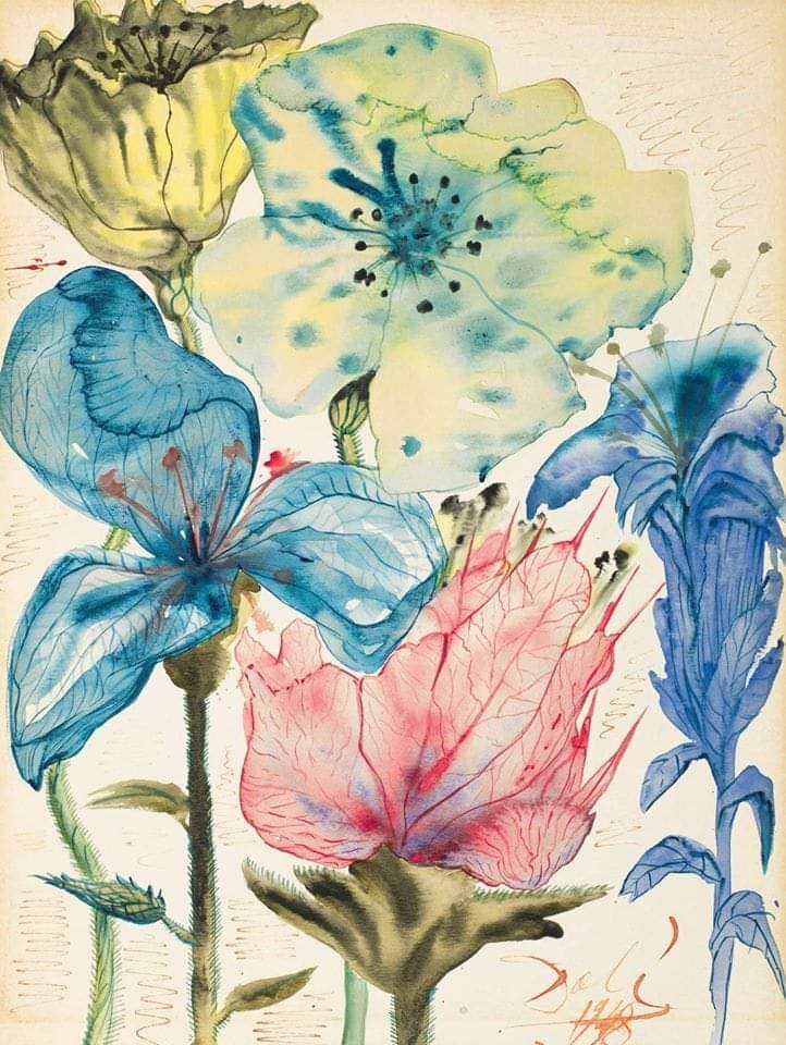 Salvador Dalí, 
Fleurs, 1948.