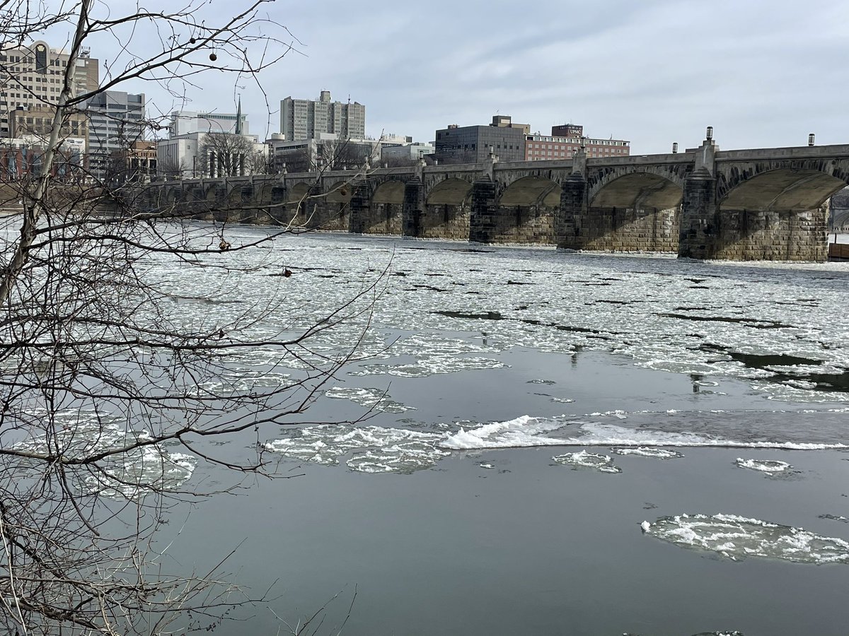 Ice ice baby. #pawx #susquehannariver