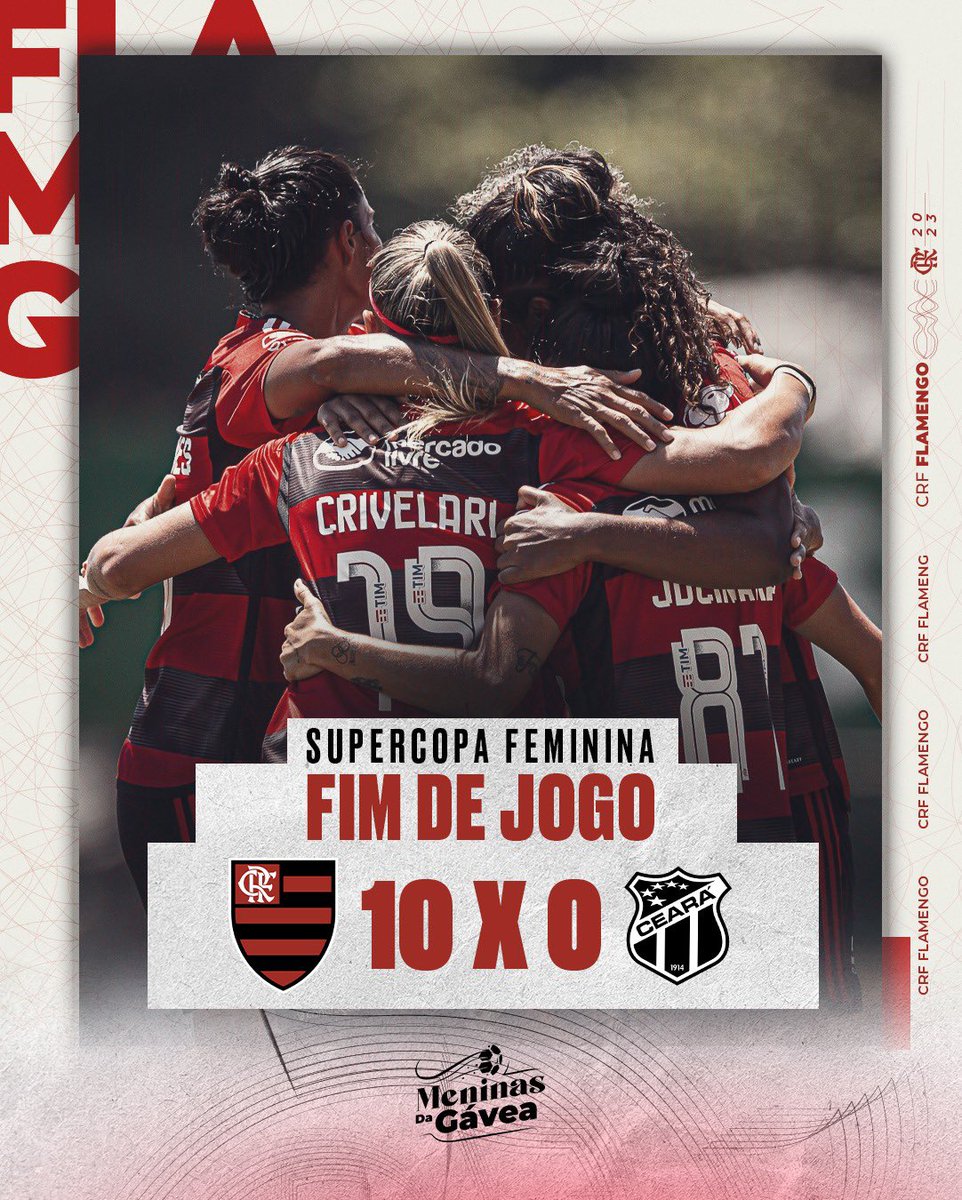 Ceará é goleado pelo Flamengo por 10 a 0 pela Supercopa Feminina - Jogada -  Diário do Nordeste