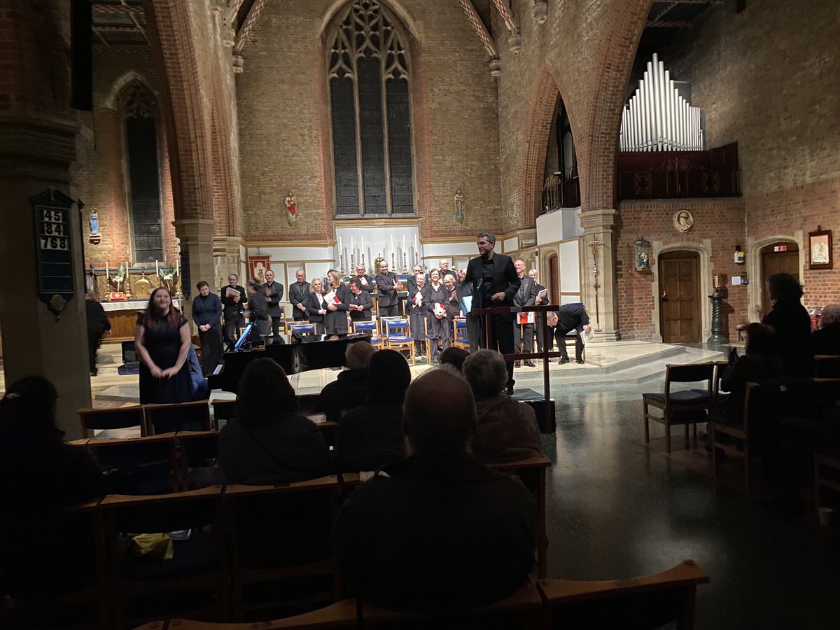 Really enjoyable evening listening to the Uxbridge Choral Society conducted by Tim Armstrong-Taylor perform Haydn’s “The Seasons” in the beautiful St Anselm’s church in Hayes. Soprano Anastasia Bevan, tenor Paul Badley, bass Chris Foster &amp; pianist Mariela Cingo were marvellous.