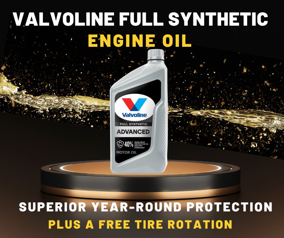 Don't get stuck in the slow lane🏎️! 

Stop by today and talk with our mechanics about getting Valvoline's full synthetic oil for your vehicle👨‍🔧 bit.ly/3xtpM6s

#ValvolineOil #AutoMaintenance