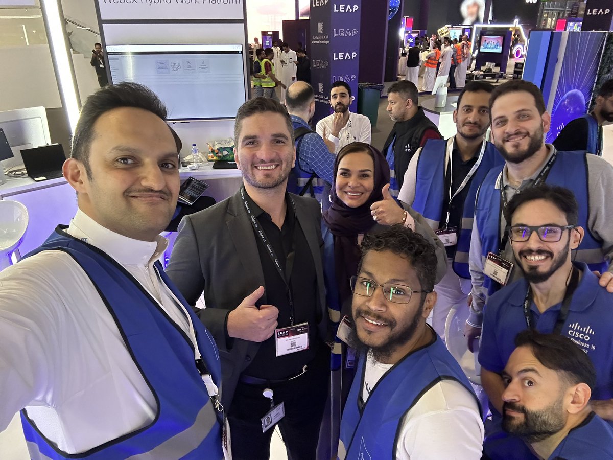 Amr_Nasher's tweet image. The amazing #CiscoLeap collaboration team in #LEAP23 

#CiscoChampion @CiscoSaudia