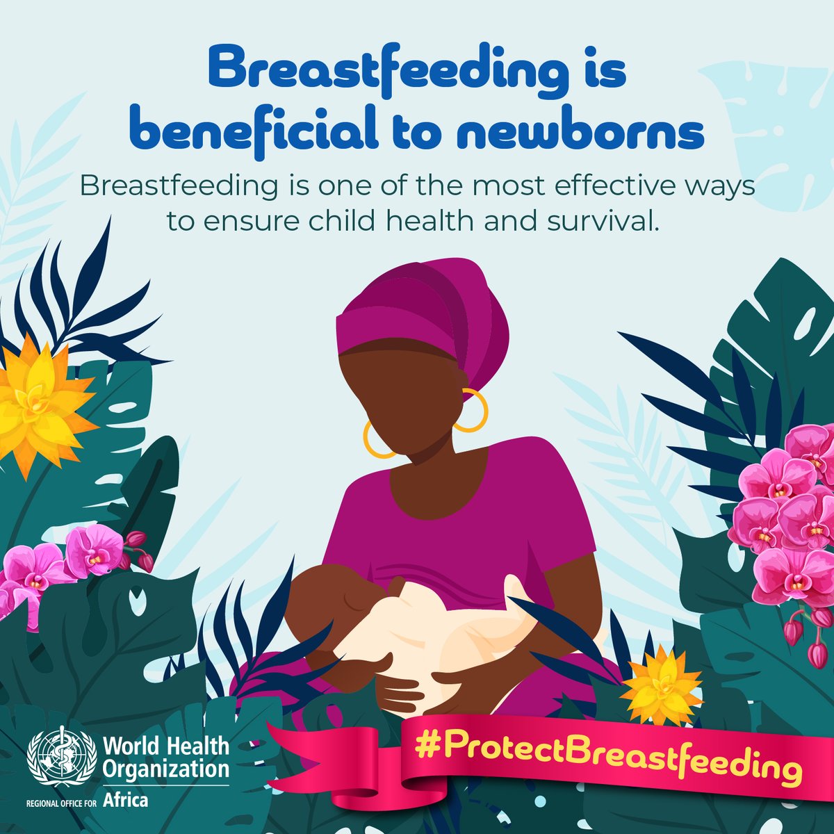 WHO African Region on Twitter "Breast milk is the best source of food