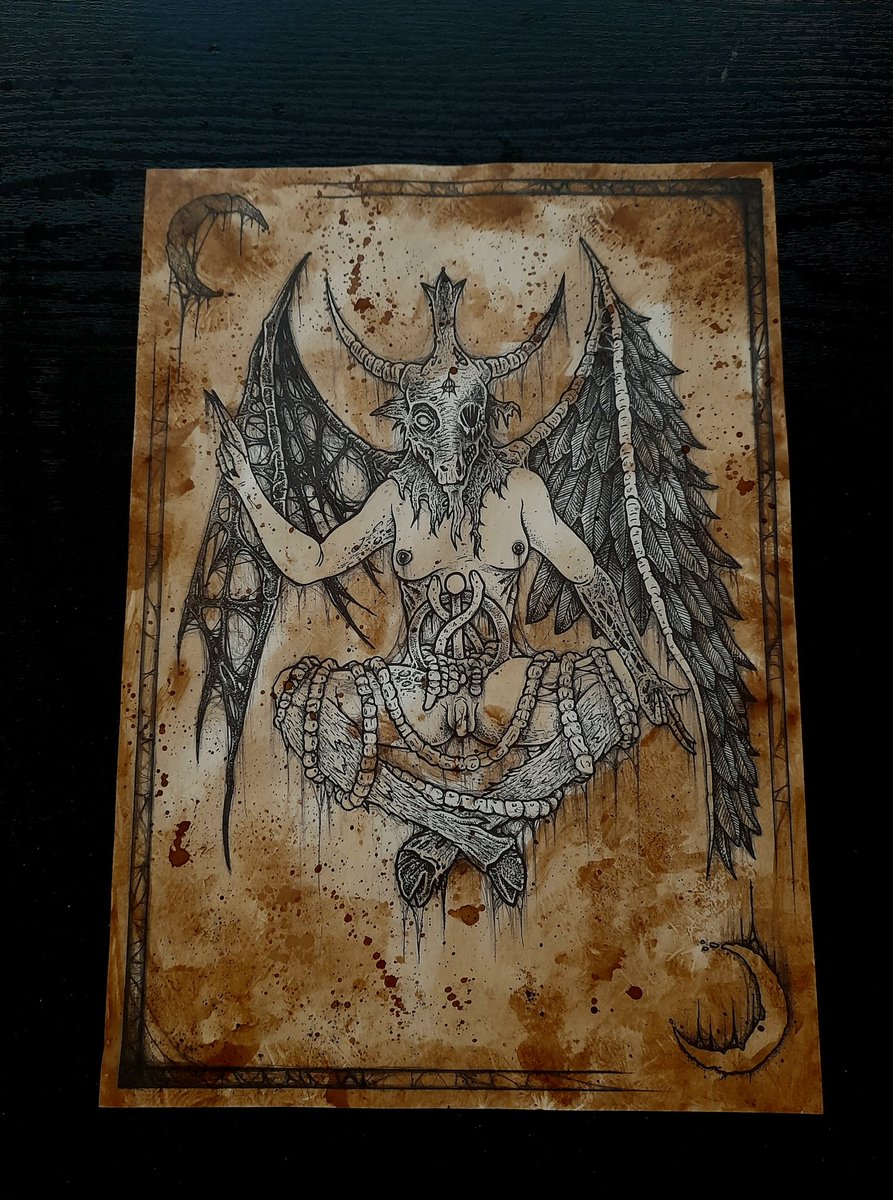 AYillustrations's tweet photo. Baphomet prints 
https://t.co/OuGhg62Hfm https://t.co/XHNuTaIRTK