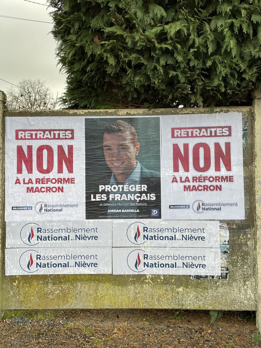 Après-midi tractage et collage sur la commune de #garchizy #NIEVRE #rassemblementnational