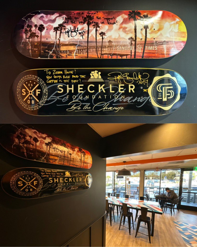 SheckFoundation's tweet photo. Our #SanClemente community is a family! Thank you #zebrahousecoffee for supporting the #ShecklerFoundation all these years! 
#weareallinthistogether #bethechange #servingtheunderserved #sanclementelife #sanclemeteliving #zebrahouse #coffee @RyanSheckler https://t.co/yvB4DQip2k