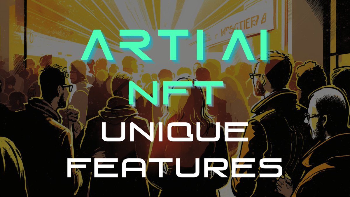 💠 Arti AI NFT 💠

Arti AI NFT will possess a number of unite features that never seen before:

💠 Unique images

💠 Limited edition series

💠 Collaborations with artists

💠 Animated NFTs

💠 User-generated content

For more details: t.me/ARTIAI_CHANNEL…