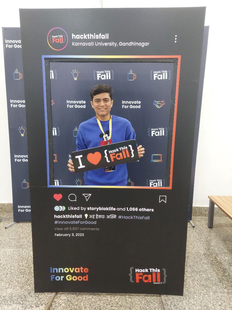 rushilmakwana's tweet photo. It was a great experience 💫  @hackthisfall #hackthisfall @siddharth_hacks https://t.co/idhAsOWCGU