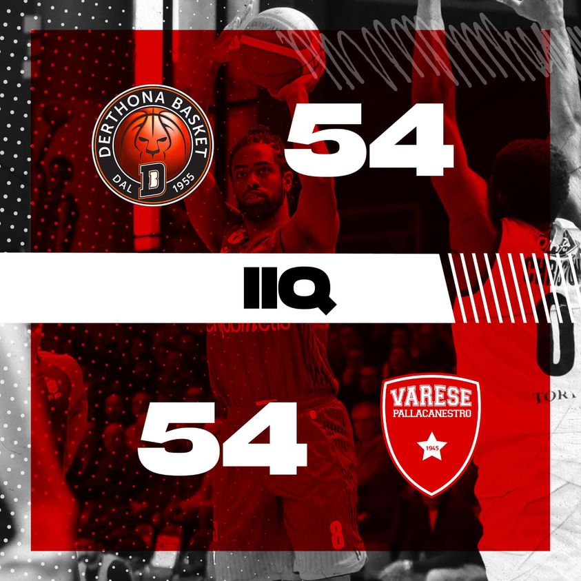 PallVarese's tweet image. Si va all’intervallo con il punteggio in parità ⚖️
#TorVar #NoiSiamoVarese