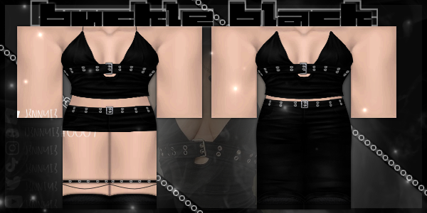 J3NNYI3's tweet photo. ღCLOTHES FOR MY GROUP!

Buckle black

shirt w/o straps: https://t.co/AcXZJg8oGy

shirt w straps: https://t.co/NZjEZa0uaf

Skirt: https://t.co/eLpFUCQNs4

Pants: https://t.co/XGVB6cmL71

#Roblox #RobloxClothing #RobloxArt #RobloxCommissions #RobloxDesigner #Robloxdesign #j3nnyi3 https://t.co/p1XT3pxda3
