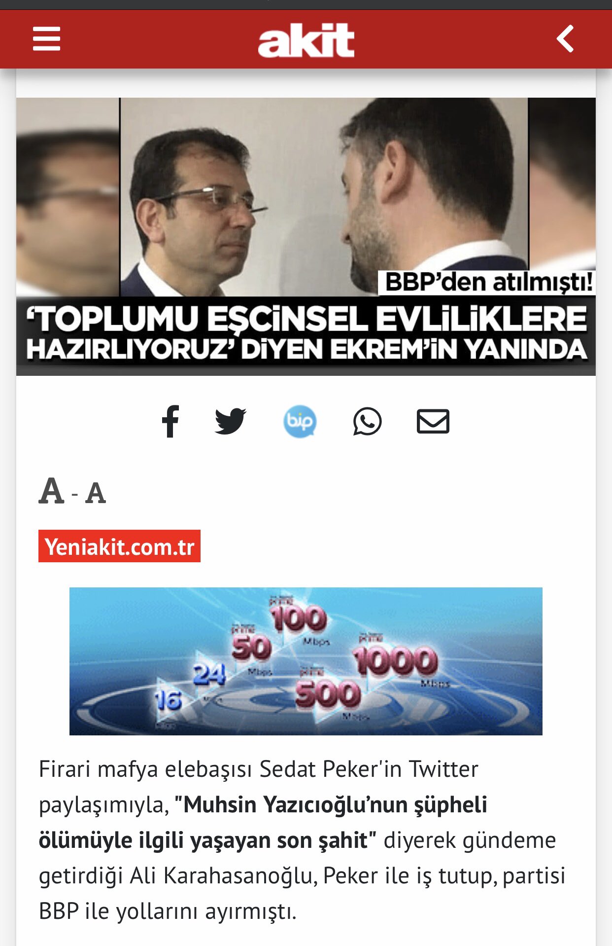 Ali Karahasanoğlu Akit’in ahlaksız başlığına ayetle cevap verdi - Resim : 2