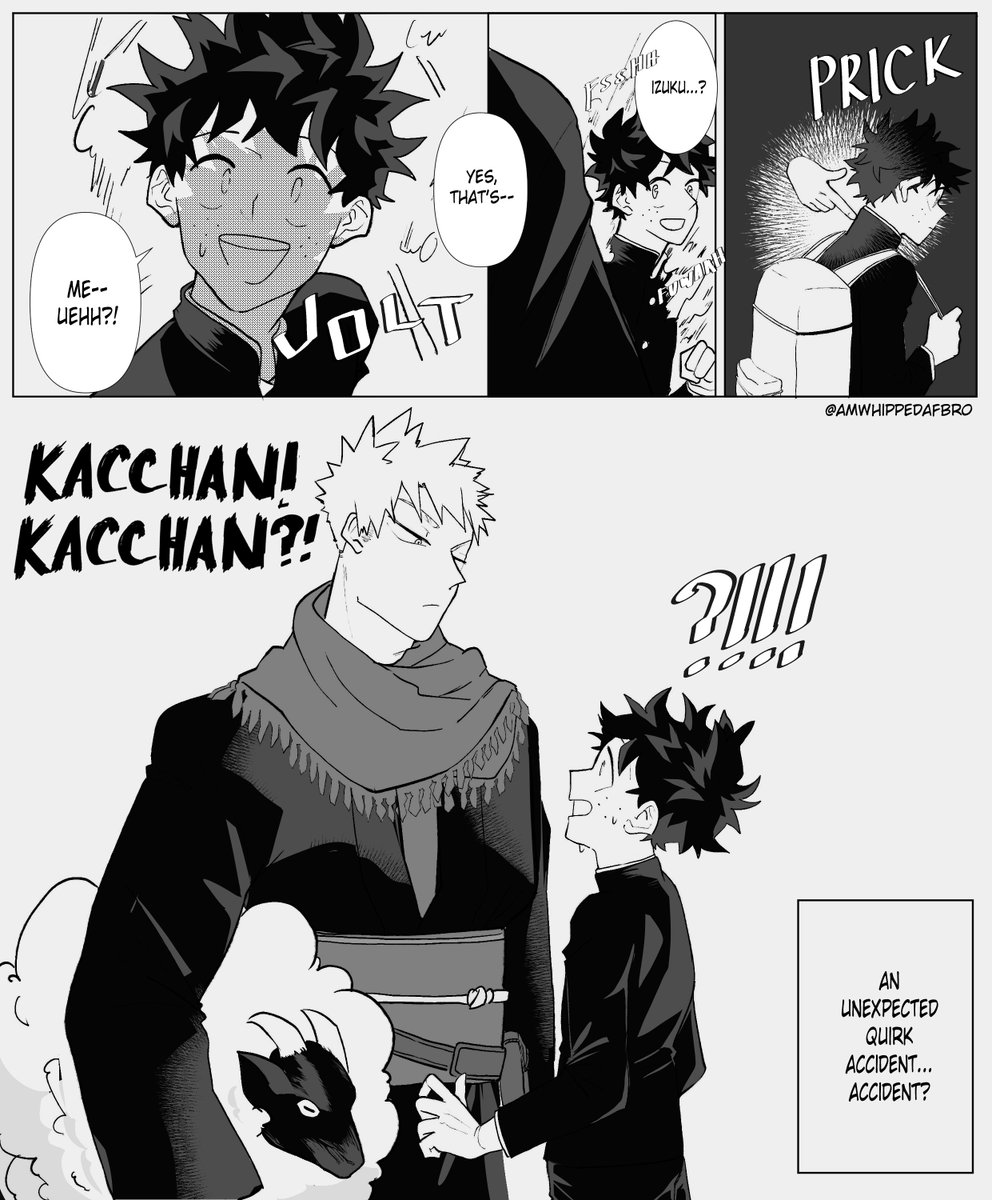 amwhippedafbro's tweet photo. #bkdk 

read from right to left

On a peaceful spring day, Deku finds himself in a very peculiar situation.

(1/?) https://t.co/sYMIXced30