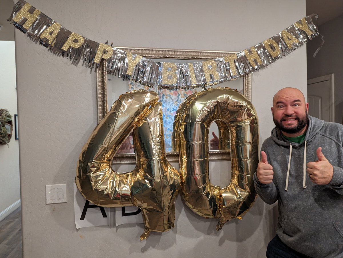 jermswithburns's tweet photo. It finally happened. Turned 40 today. Here's to another decade! #forever40 https://t.co/pWyb4JT1lg