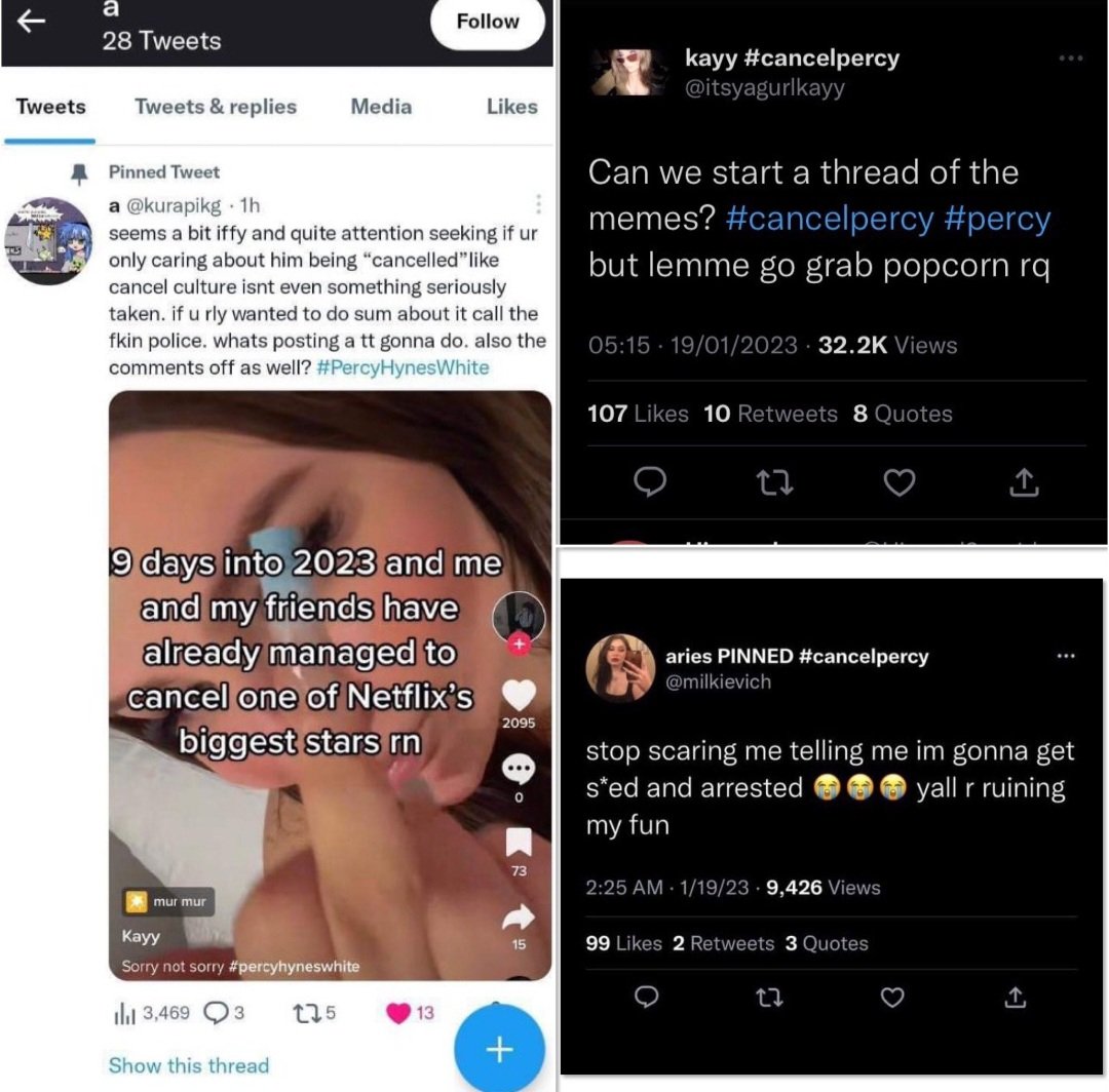 Nugget2687's tweet photo. Come on world, is this how 'victims' act??? Really 'grab some popcorn' 'spoil my fun' seriously 😡
#percyhyneswhite 
#percyisinnocent 
#savepercy https://t.co/BZeXIbpUWt