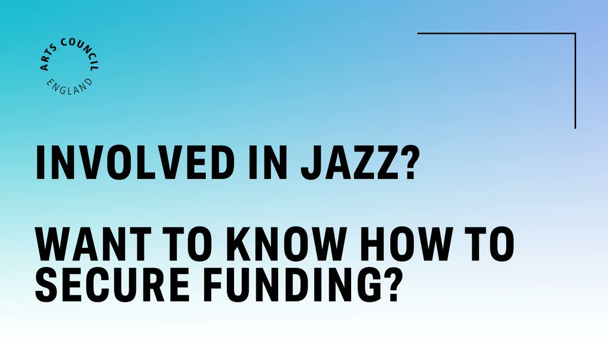 Involved in #jazz and want to know about our funding opportunities? 🎷🎶 Join one of our webinars with @JPN_Jazz 🗓️ Wed 8 Feb, 4pm ⁠— for organisations 🗓️ Wed 15 Feb, 2pm ⁠— for individuals Both with BSL interpretation & closed captioning Sign up 🔗 buff.ly/3DvaLnI