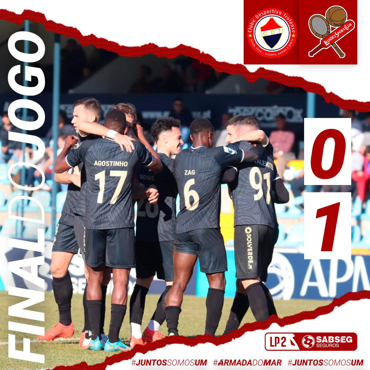 leixoessad's tweet photo. ⏱️📳 Final do Jogo! Full-Time!
Armada Valente e imortal sai da Trofa com os três pontos no bolso 🔴⚪️
#ArmadaDoMar #CDTPEN https://t.co/AT5RTMmuCC